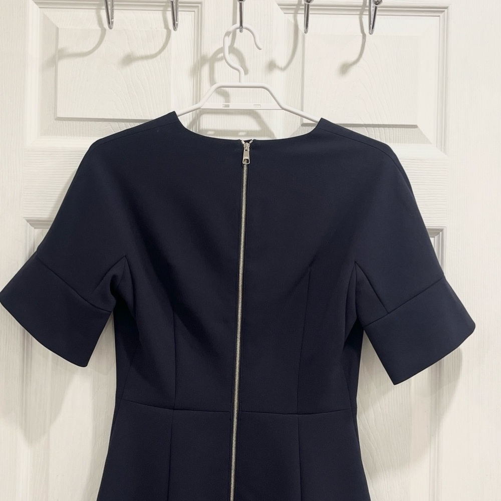 Hugo Boss Black V-Neck Short Sleeve Sheath Dress - Picture 9 of 15